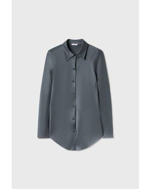 SILK LAUNDRY Bias Cut Shirt - Blue