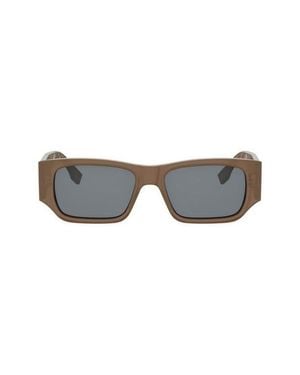 Fendi Ff Squared 54Mm Rectangular Sunglasses - Gray