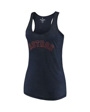 Soft As A Grape Houston Astros Plus Size Swing For The Fences Racerback Tank Top - Blue