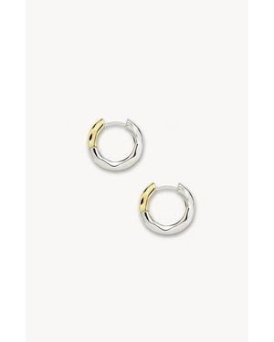 Machete Petite Wavy Hoops - Metallic