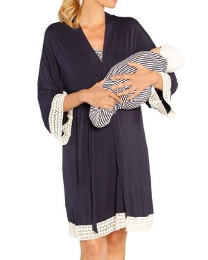 chinese dress ladies Roxy Patel Blue Lace Maternity Maxi Dress  Angel Maternity USA