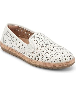 Earth Tomlyn Perforated Loafer - White