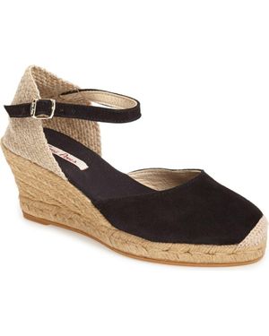 Toni Pons Lloret-5 Espadrille Wedge Sandal - Black