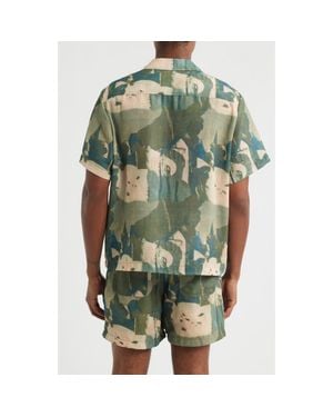 RIZORT Art Camp Shirt - Green