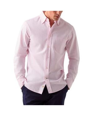 Robert Talbott Harrison Button Down Oxford Shirt - Purple