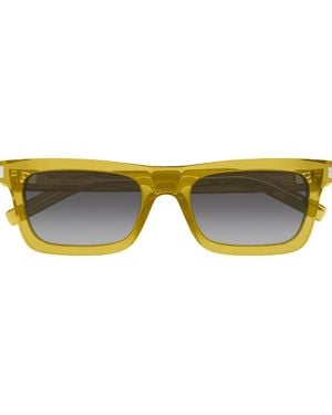 Saint Laurent Betty 54Mm Polarized Rectangular Sunglasses - Brown