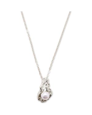 Classicharms Nyla Molten Freshwater Pearl Pendant Necklace - Metallic