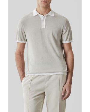 Robert Barakett Jorren Polo Sweater - Gray