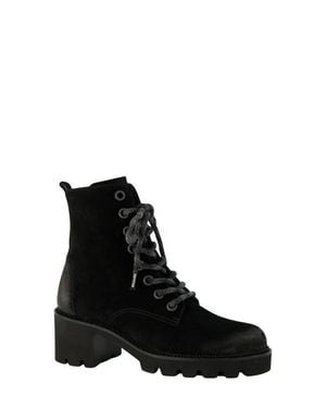 Paul Green Ellen Combat Boot - Black