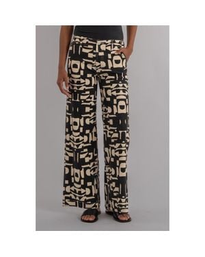 Kut From The Kloth Meg Print High Waist Wide Leg Pants - Multicolor