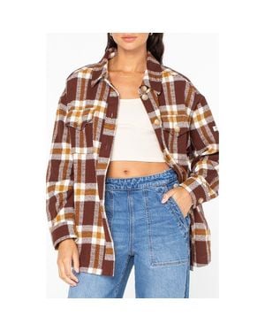 Roxy Overlander Cotton Button-Up Shirt - Multicolor
