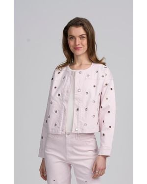 Elle Collection Grommet Jacket - Pink
