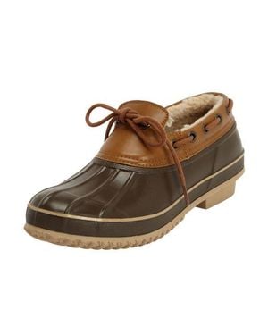 Comfortview The Storm Waterproof Rubber Slip On - Brown
