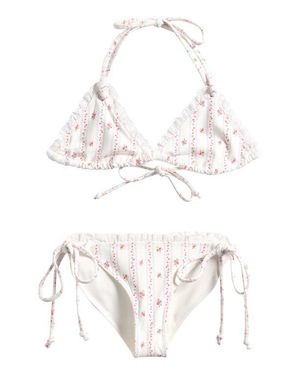 LoveShackFancy Kids' Dannie Two-Piece Swimsuit - White
