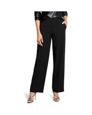 NIC+ZOE Lenox High Waist Wide Leg Stretch Pants - Black