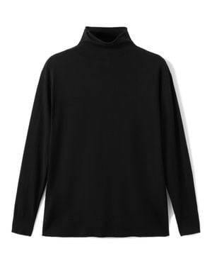 Mango Turtleneck Sweater - Black