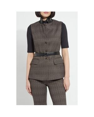Lyssé Frankie Sleeveless Blazer - Gray
