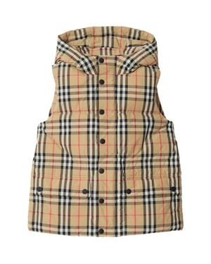 Burberry Check Nylon Puffer Gilet - Multicolor