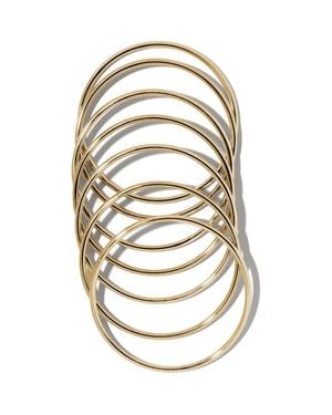 Jennifer Fisher Set Of 7 Mixed Metal Bangles - Metallic