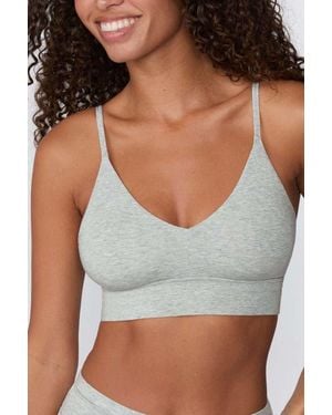 HARPER WILDE Cloud Cotton Triangle Bralette - Gray