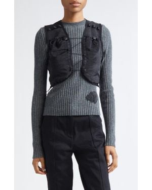 Cecilie Bahnsen Bona Liquid Myrtia Vest - Black