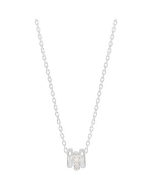 Estella Bartlett Triple Ring Pendant Necklace - Metallic
