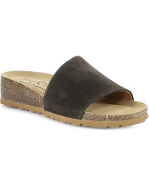 Bos. & Co. Lux Slide Sandal - Brown
