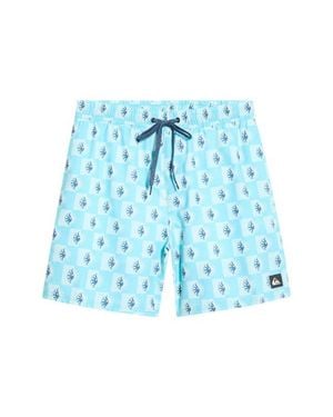 Quiksilver Mix Volley 17 Swim Trunks - Blue