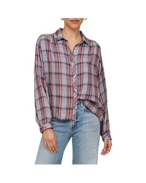 Bella Dahl Woven Plaid Skirt - Red