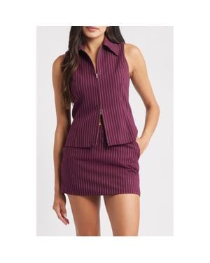 ARTLESS FOREVER Kaia Zip Vest - Purple