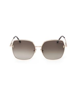 Tom Ford 59Mm Gradient Square Sunglasses - Brown