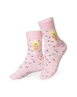 Doiy. Kids' Yummy Cone 3D Socks - Pink