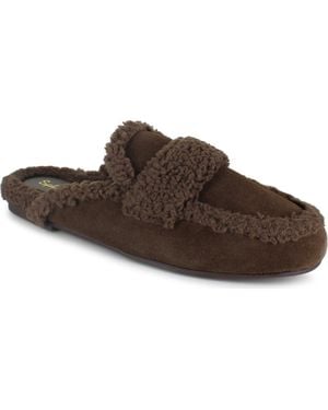 Splendid Sandra Faux Fur Mule - Brown