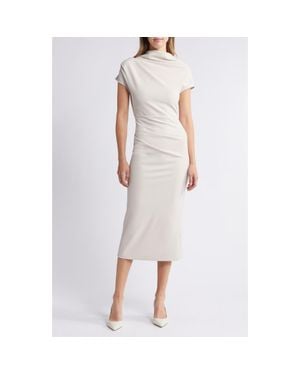 NIKKI LUND Kathleen Midi Sheath Dress - White