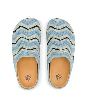 The Sak Bolinas Crochet Ripple Clog - Blue