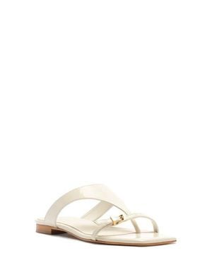 SCHUTZ SHOES Tana Flat Flip-Flop - White