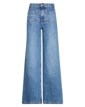 Ramy Brook Cleo High Waist Wide Leg Jeans - Blue