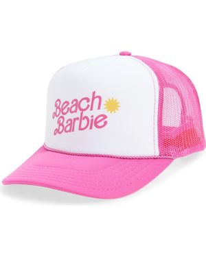 Friday Feelin Beach Barbie Trucker Hat - Pink