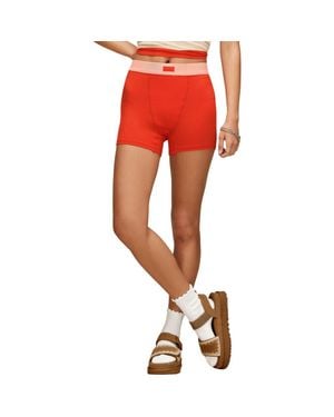 UGG Alexiah Rib Lounge Boy Shorts - Red