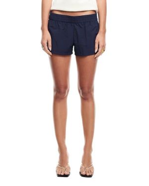 Lioness Twilight Stripe Low Rise Nylon Shorts - Blue