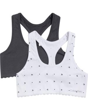 Calvin Klein Kids' 2-Pack Bralettes - Blue