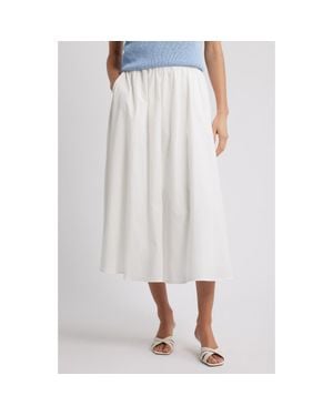 Petal & Pup Oakley Pleated Midi Skirt - White