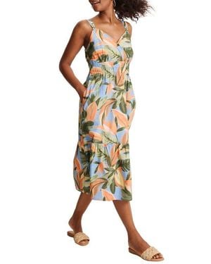 Tommy Bahama Beach Blooms Sleeveless Midi Dress - Multicolor