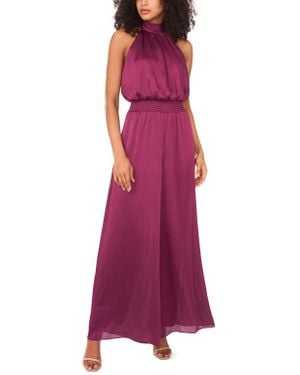 Vince Camuto Smock Waist Wide Leg Jumpsuit - Purple
