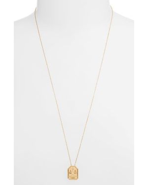 Jennifer Zeuner Kiana Zodiac Pendant Necklace - White
