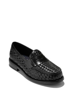Cole Haan Pinch Penny Woven Flexcraft Loafer - Black