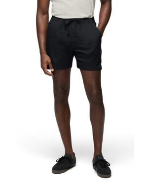 Prana Stretch Zion Drawstring Waist Shorts - Black