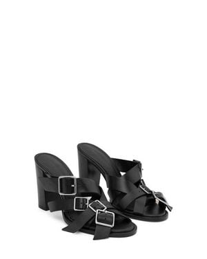 Mango Slide Sandal - Black