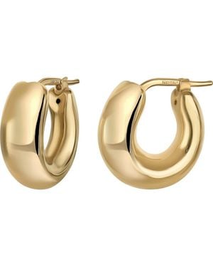 Bony Levy 14K Chunky Hoop Earrings - Metallic
