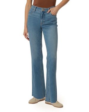 Kut From The Kloth Kelly Raw Hem High Waist Kick Flare Jeans - Blue